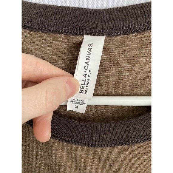 Men's XL Brown 107.5 WCCW Good Time Rock & Roll Tshirt - Picture 3 of 4